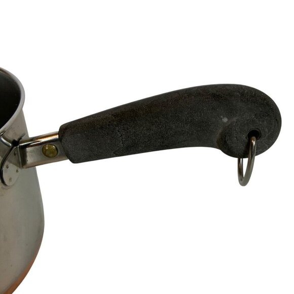 Vintage Revere Ware 2 Qt Tall Copper Clad Stainless Steel Saucepan Lid 1981 - Picture 10 of 10